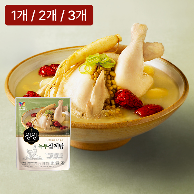 [목우촌] 생생 녹두삼계탕 1kg 3개