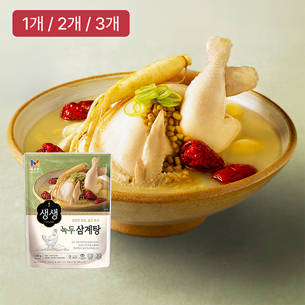 [목우촌] 생생 녹두삼계탕 1kg 3개